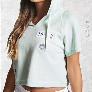 Forever 21 crop top hoodie